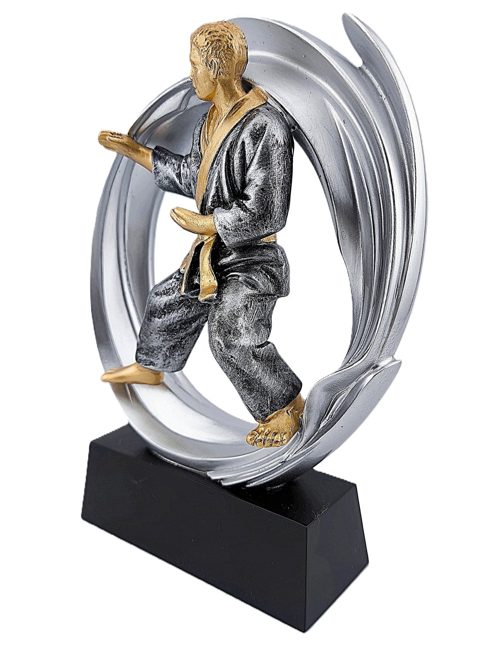DRX014  Statuetka KARATE - seria WOW !, odlew 3D, wysokość H-170mm, W-120mm - KARATE