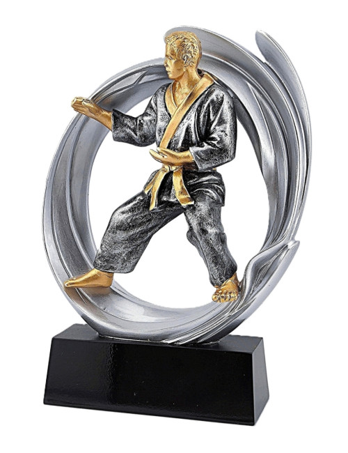 DRX014-BOX (12szt)  Statuetka KARATE - seria WOW !, odlew 3D, wysokość H-170mm, W-120mm - KARATE