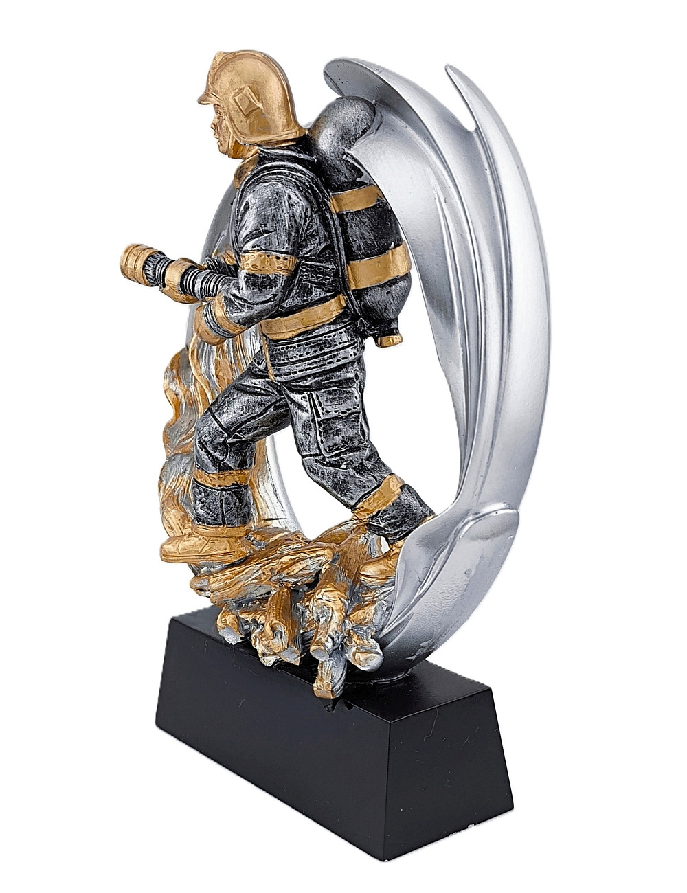 DRX015-BOX (3szt)  Statuetka STRAŻAK - seria WOW !, odlew 3D, wysokość H-170mm, W-120mm - FIREMAN