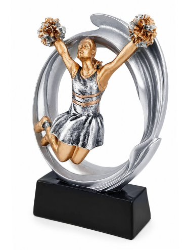 DRX023  Statuetka CHEERLEADERS - seria WOW !, odlew 3D, wysokość H-170mm, W-120mm -CHEERLEADERS