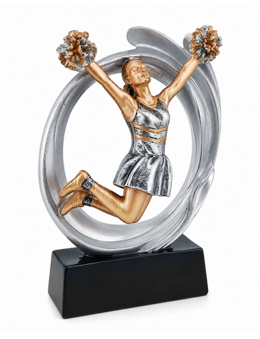 DRX023  Statuetka CHEERLEADERS - seria WOW !, odlew 3D, wysokość H-170mm, W-120mm -CHEERLEADERS
