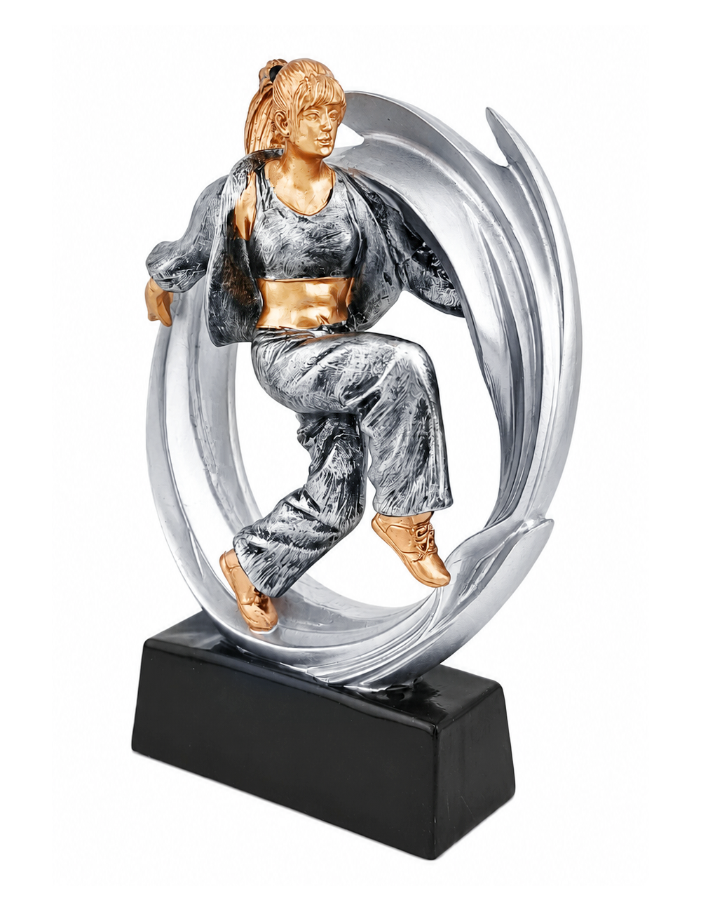 DRX024  Statuetka TANIEC - seria WOW !, odlew 3D, wysokość H-170mm, W-120mm -DANCER