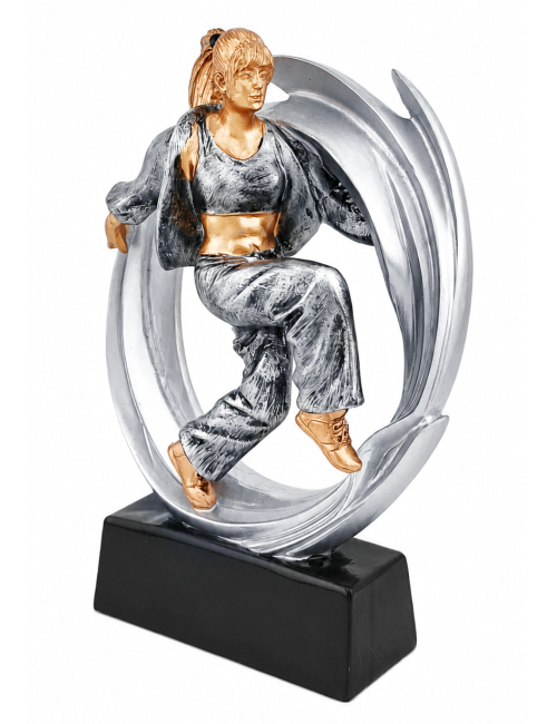 DRX024  Statuetka TANIEC - seria WOW !, odlew 3D, wysokość H-170mm, W-120mm -DANCER