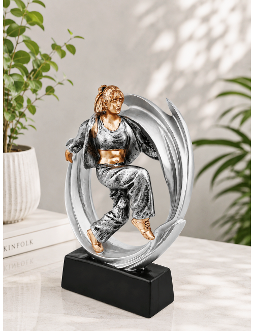 DRX024  Statuetka TANIEC - seria WOW !, odlew 3D, wysokość H-170mm, W-120mm -DANCER