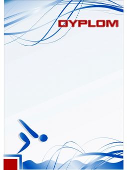 DYP 241 - FOLIOPAK- Dyplom papierowy 200g format A4 - PŁYWANIE