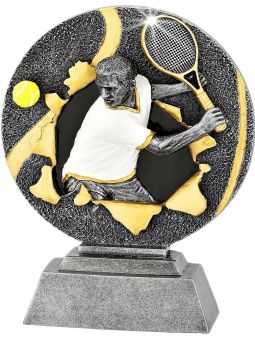 FGX1160-MINI  Statuetka odlewana seria X-ploid - tenis ziemny mężczyzn  R-70mm, H-100mm