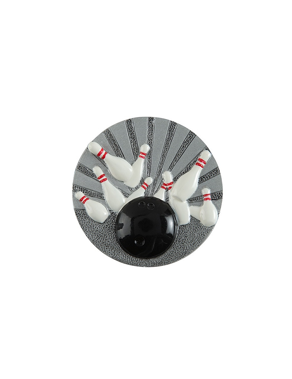 DX05 - Odlew-płaskorzeźba - bowling - średnica 70mm