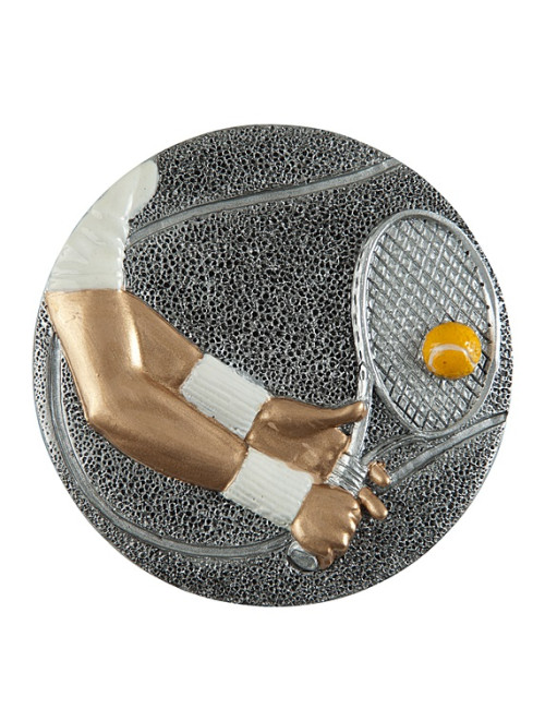 DX11 - Odlew-płaskorzeźba - tenis ziemny - średnica 70mm