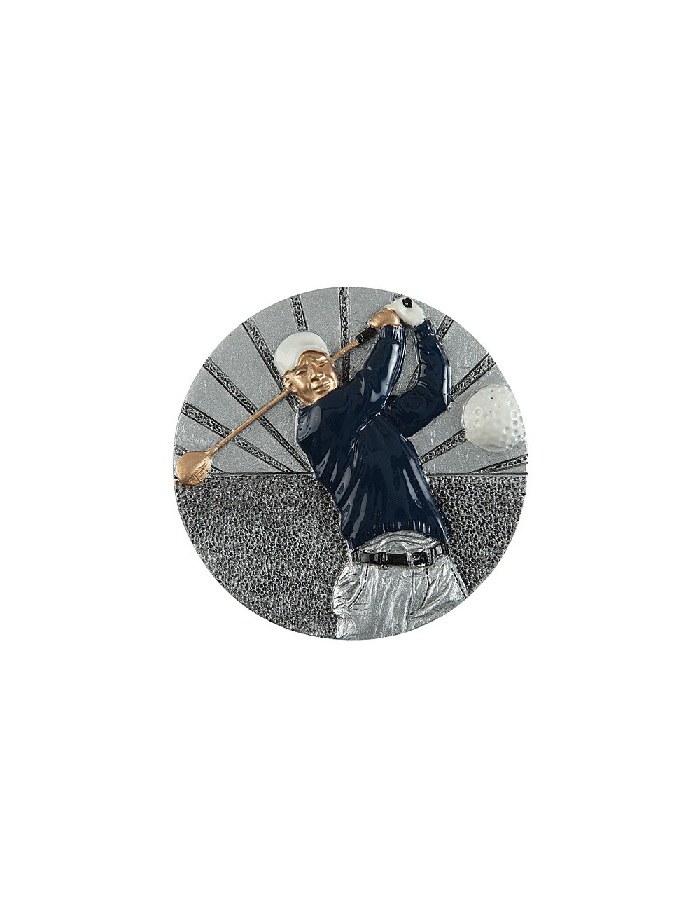 DX20 - Odlew-płaskorzeźba - golf - średnica 70mm