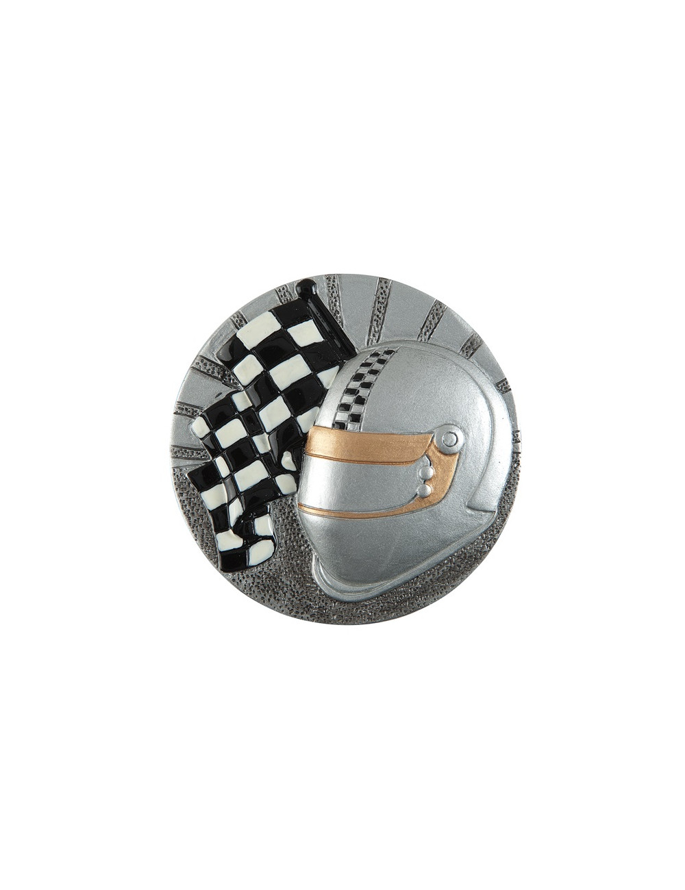 DX22 - Odlew-płaskorzeźba - sporty motorowe - średnica 70mm