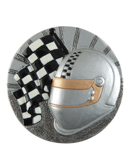 DX22 - Odlew-płaskorzeźba - sporty motorowe - średnica 70mm