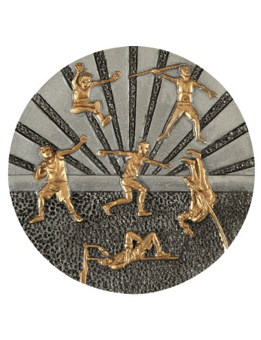 DX35 - Odlew-płaskorzeźba - athletics - średnica 70mm
