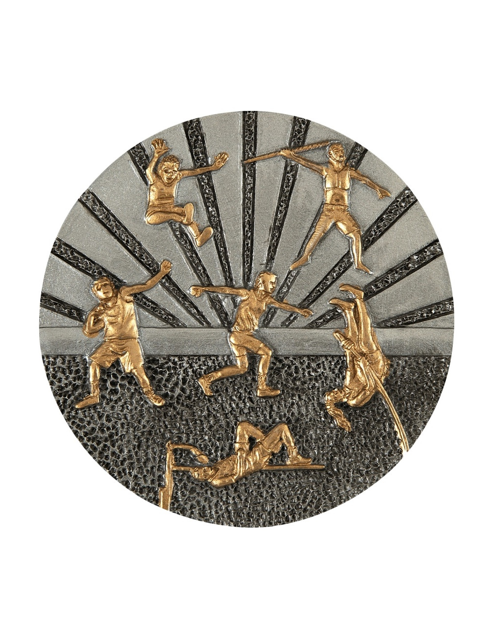 DX35 - Odlew-płaskorzeźba - athletics - średnica 70mm