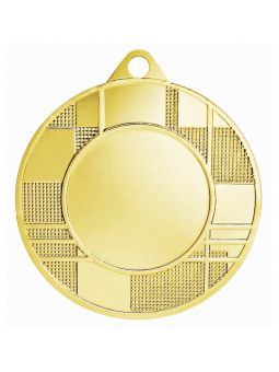 MDX035-G  Medal z miejscem na wklejkę kolor złoty R-45mm insert-25mm, IRON