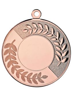 MDX102-B  Medal z miejscem na wklejkę kolor brązowy R-50mm insert-25mm, gr. 2mm, IRON