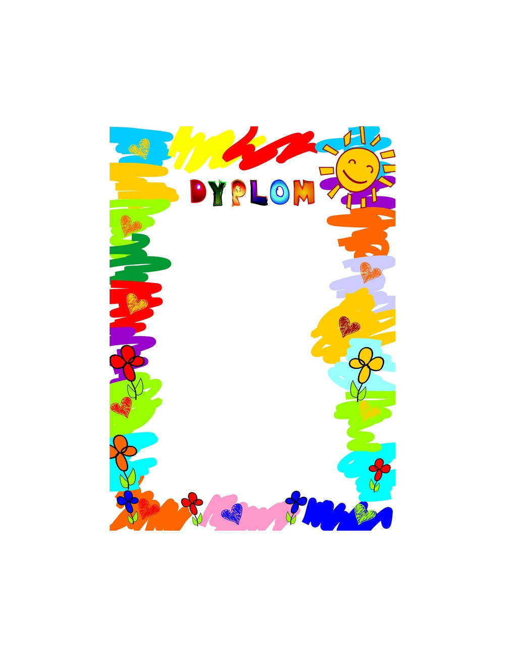 DYP 216 - FOLIOPAK (25szt) - Dyplom papierowy 200g format A4 - PRZEDSZKOLE