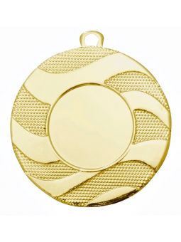MDX108-G  Medal z miejscem na wklejkę kolor złoty R-50mm insert-25mm, IRON