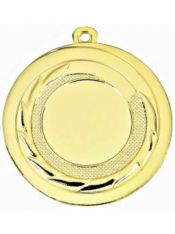 MDX110-G  Medal z miejscem na wklejkę kolor złoty R-50mm insert-25mm, IRON