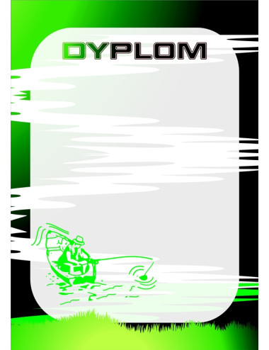 DYP 220 - FOLIOPAK (25szt) - Dyplom papierowy 200g format A4 - WĘDKARSTWO