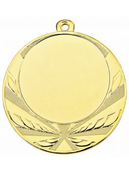 MDX114-G  Medal ogólny z miejscem na wklejkę 50 mm kolor złoty R-70 mm, IRON