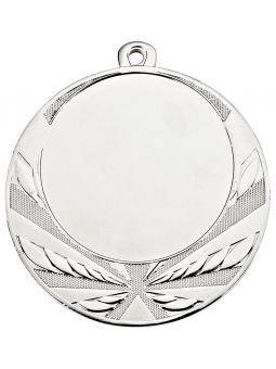 MDX114-S  Medal ogólny z miejscem na wklejkę 50 mm kolor srebrny R-70 mm, IRON