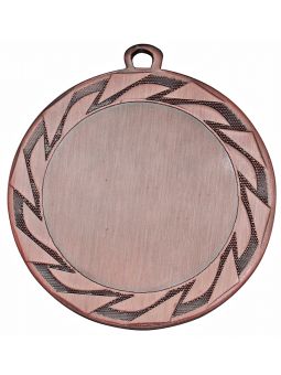 MDX115-B  Medal ogólny z miejscem na wklejkę 50 mm kolor brązowy R-70 mm, grubość 3mm, IRON