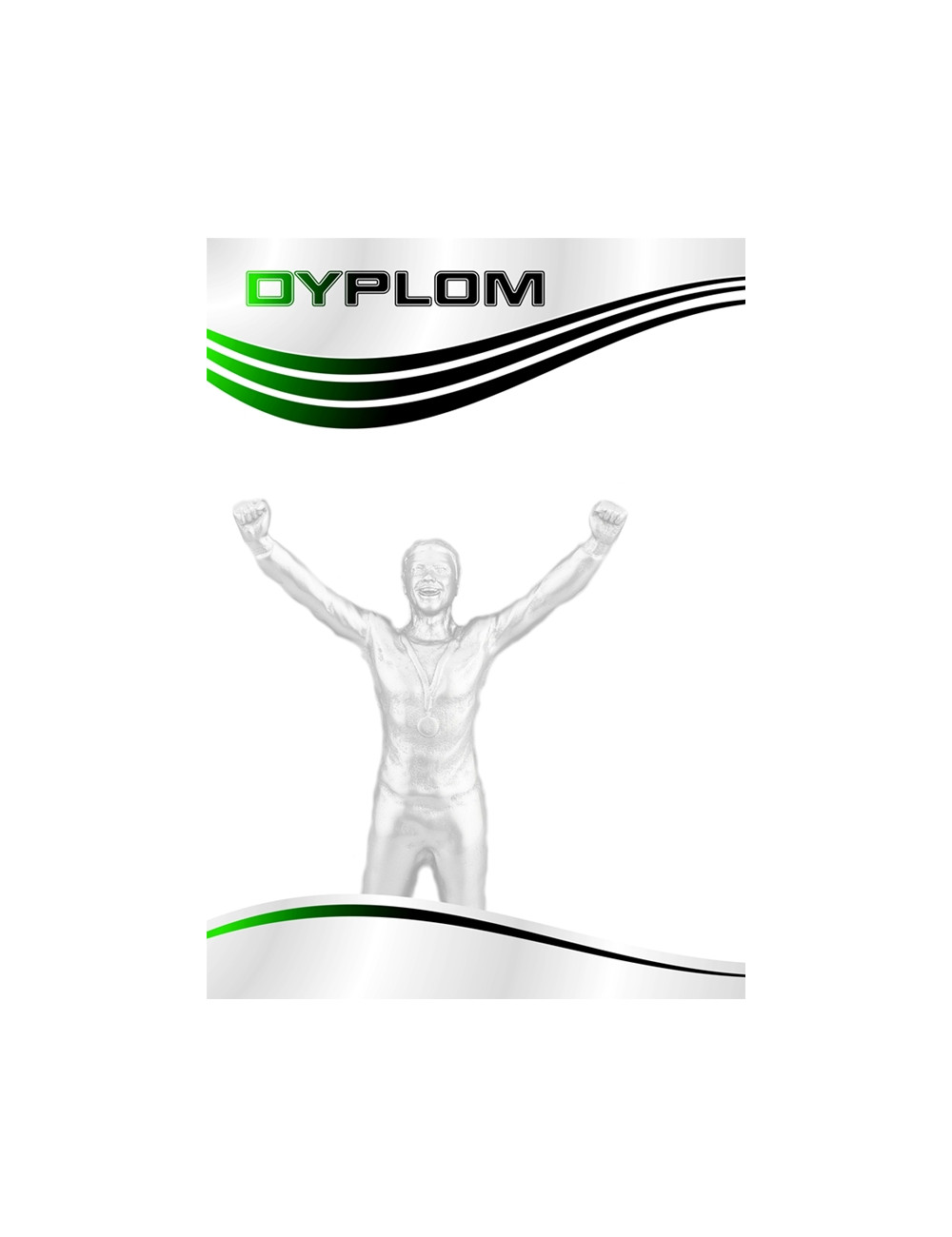 DYP 230 - FOLIOPAK (25szt) - Dyplom papierowy 200g format A4 - ZWYCIĘSWTO
