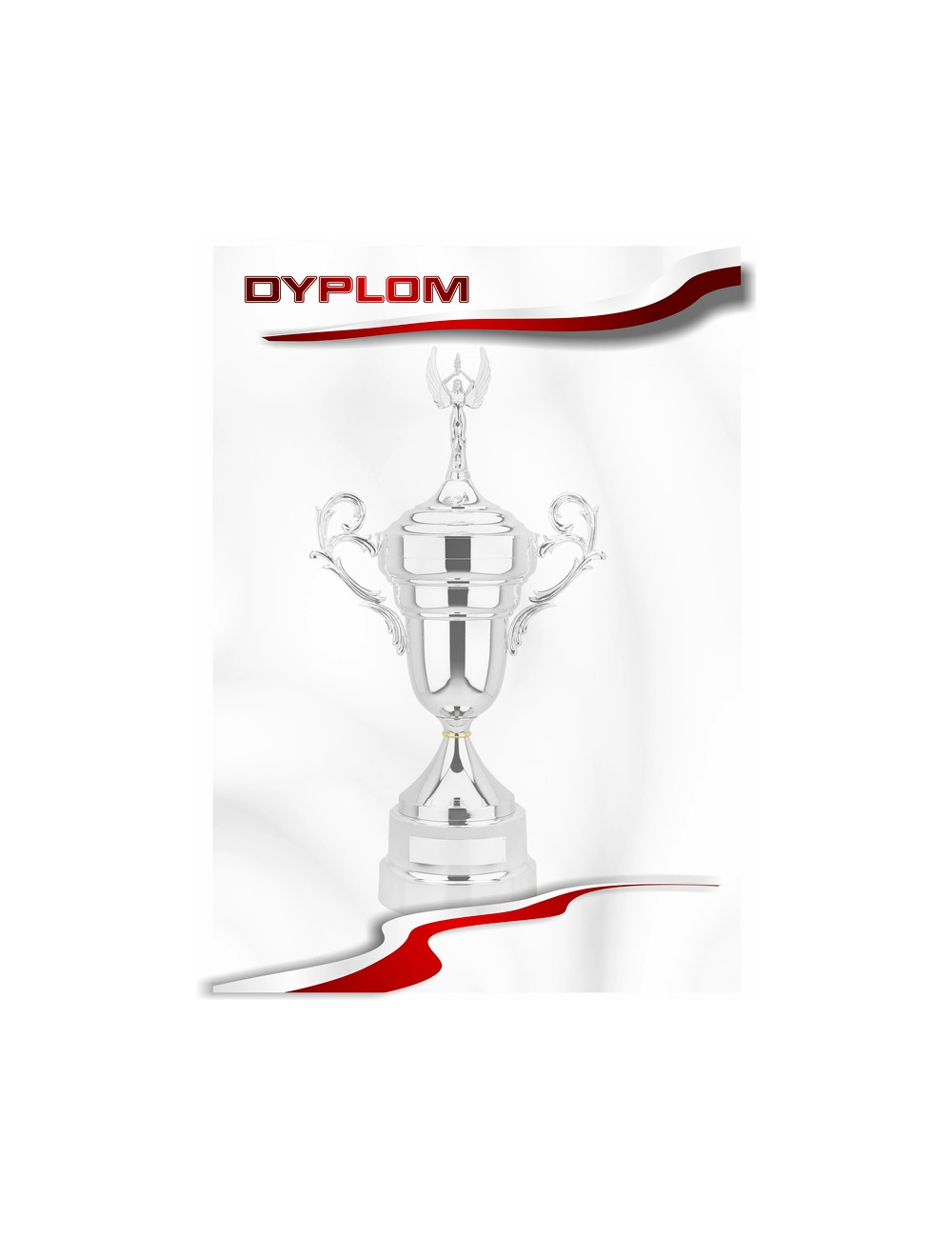 DYP 233 - FOLIOPAK (25szt) - Dyplom papierowy 200g format A4 - PUCHAR ZWYCIĘSWTA