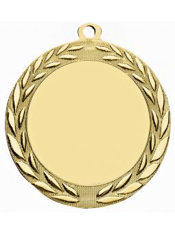 MDX117-G  Medal ogólny z miejscem na wklejkę 50 mm kolor złoty R-70 mm, IRON