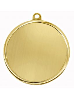 MDX200-G - Medal stalowy bez wkładki aluminiowej - kolor złoty, średnica 55mm