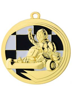 MDX39-G  Medal gokart - kolor złoty  R-50mm