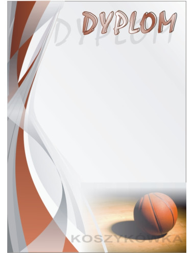 DYP 265 - FOLIOPAK (25szt) - Dyplom papierowy 200g format A4 - KOSZYKÓWKA