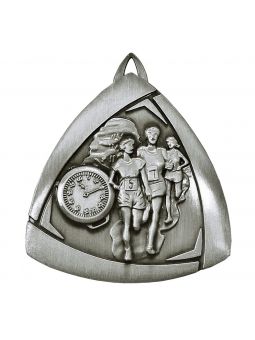 MDX410-AS  - Medal BIEGI, kolor antyczne srebro, średnica 55mm