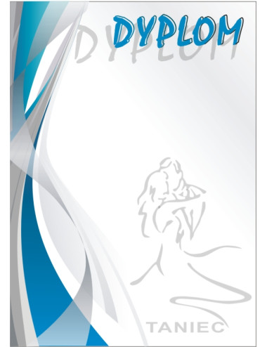 DYP 271 - FOLIOPAK (25szt) - Dyplom papierowy 200g format A4 - TANIEC KLASYCZNY