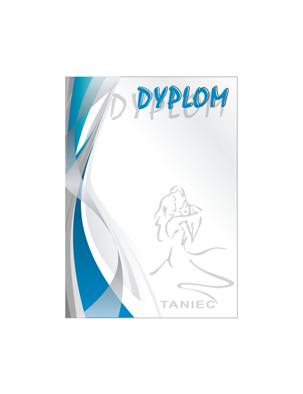 DYP 271 - FOLIOPAK (25szt) - Dyplom papierowy 200g format A4 - TANIEC KLASYCZNY