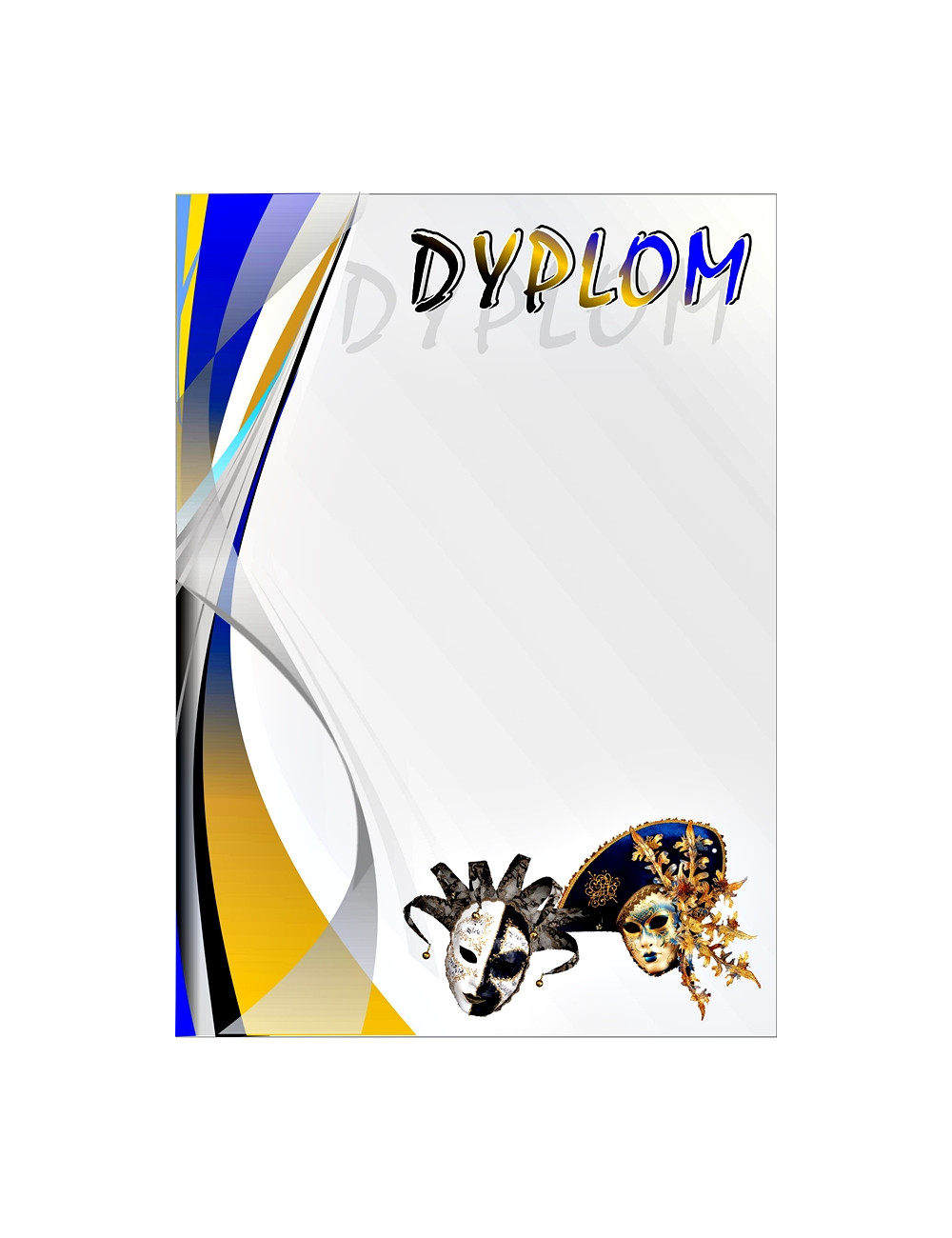 DYP 274 - FOLIOPAK (25szt) - Dyplom papierowy 200g format A4 - TEATR