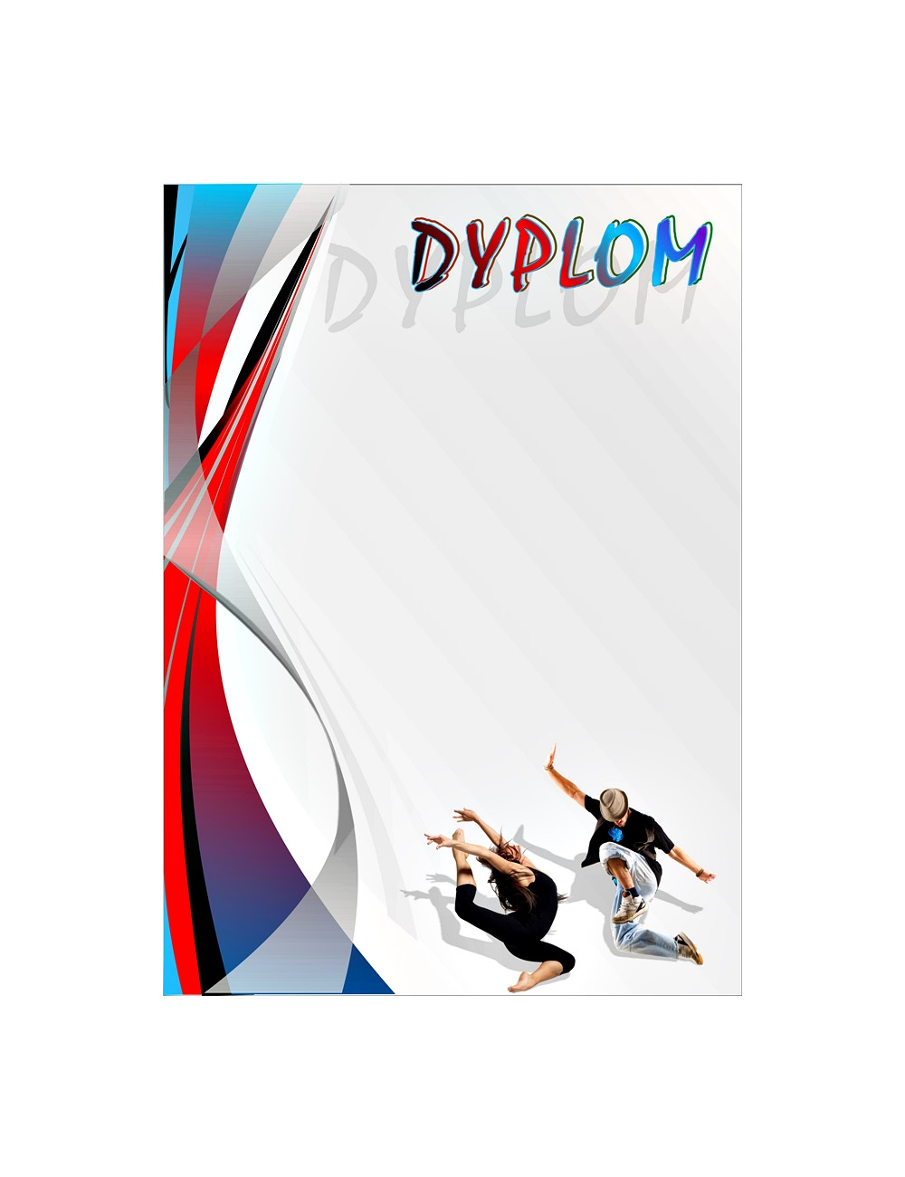DYP 275 - FOLIOPAK (25szt) - Dyplom papierowy 200g format A4 - TANIE NOWOCZESNY