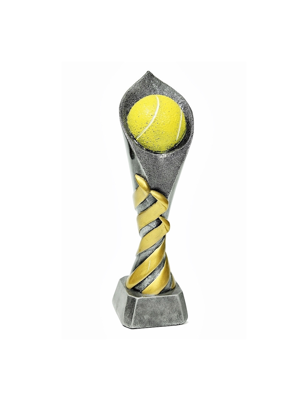 FTX044  Statuetka odlewana seria X-TOP - tenis ziemny W-75mm, H-250mm (tab.46/58x25 mm)