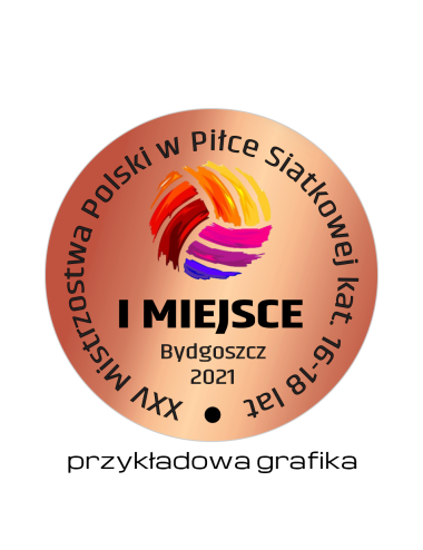 GRAW - D5-B - Brązowa wklejka aluminiowa 38mm grawerowana w kolorze