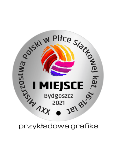 GRAW - D5-S - Srebrna wklejka aluminiowa 38mm grawerowana w kolorze