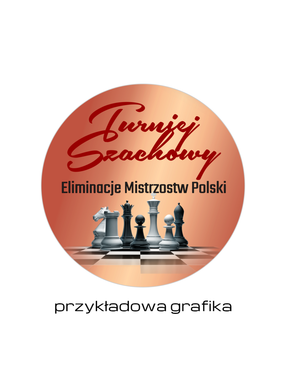 GRAW - D6-B - Brązowa wklejka aluminiowa 25mm grawerowana w kolorze