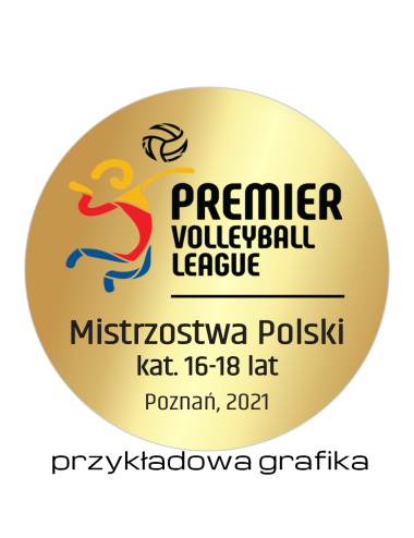GRAW - D7-G - Złota wklejka aluminiowa 50mm grawerowana w kolorze