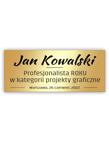 GRAW - Tabliczka ŚREDNIA kolor