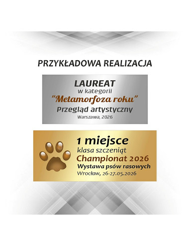 GRAW - Tabliczka ŚREDNIA kolor