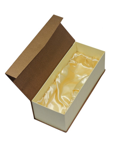 H404-GOLD   Etui do nagród GIFTBOX - kolor złoty/ecru - W-330x160mm,  H-80mm