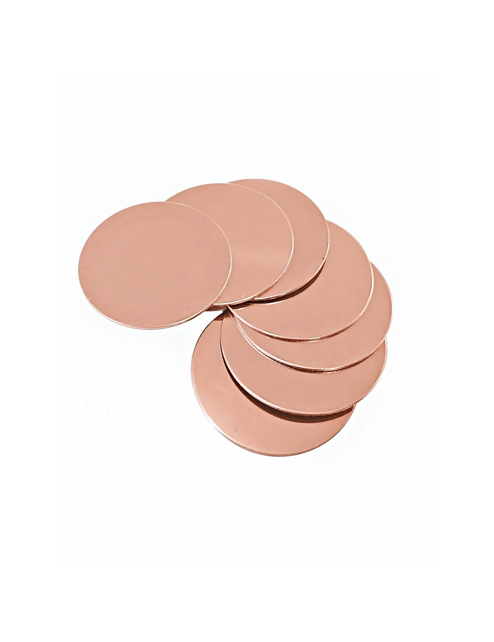 SCX-025-B - FOLIOPAK 50szt  Krążki do sublimacji, średnica 25mm, kolor brązowy (BRUSHED BRONZE) • krążki do sublimacji brązowe S