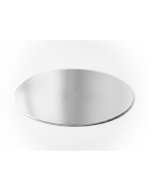 SCX-025-S - FOLIOPAK 50szt  Krążki do sublimacji, średnica 25mm, kolor srebrny błyszczący (MIRROR SILVER) • krążki do sublimacji