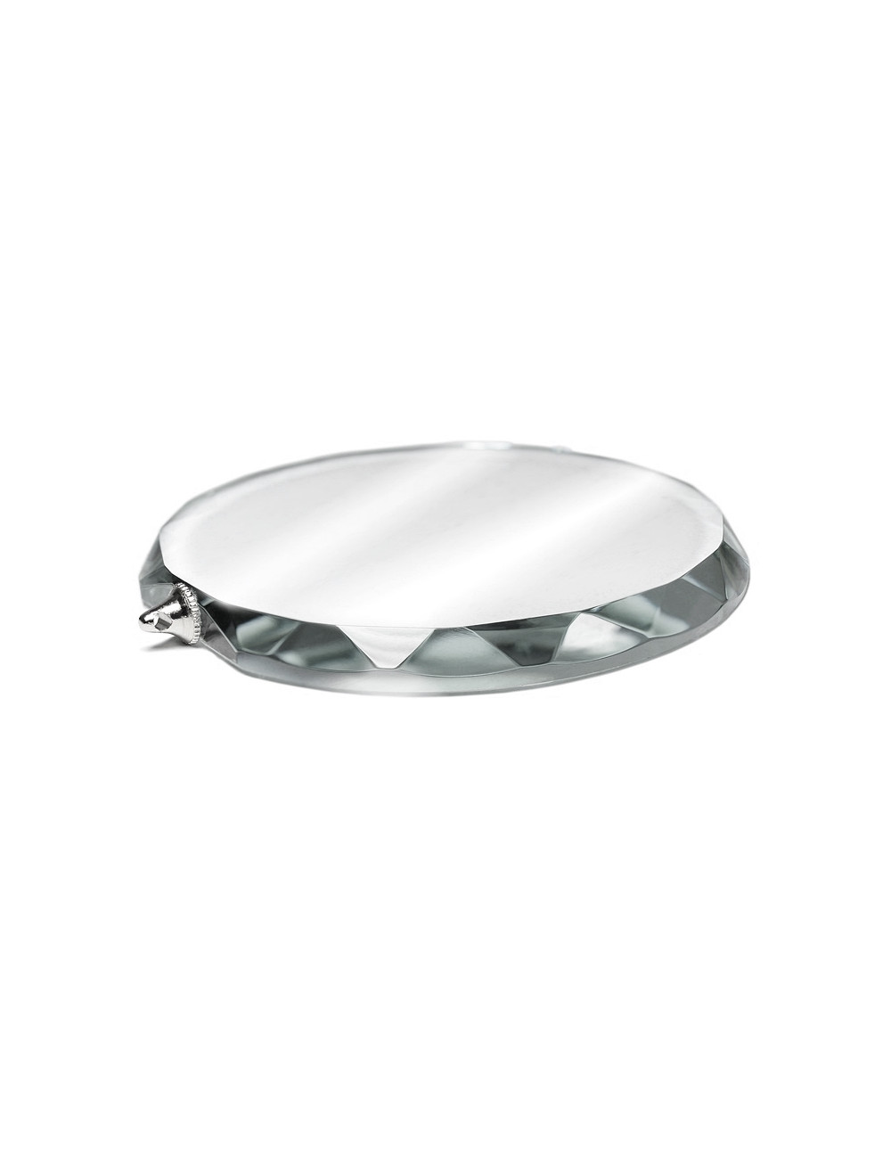 MDX-GLASS w ETUI  Medal Szklany fazowany w etui ozdobnym - średnica 70 mm, gr. 6mm (MOD36)