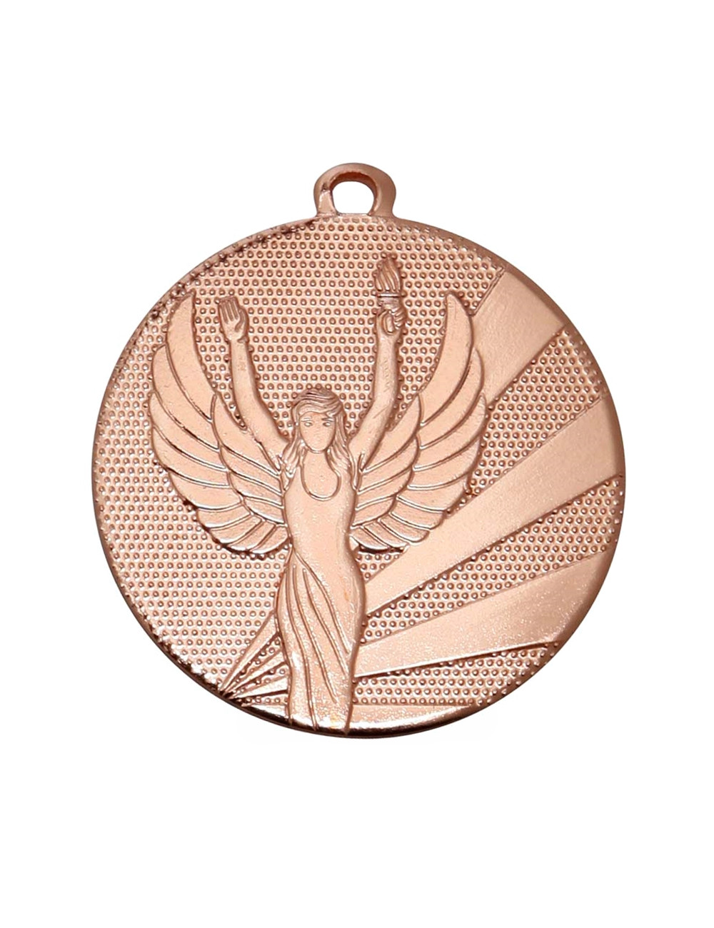 MDX007-B  Medal stalowy WIKTORIA, kolor brązowy, średnica R-32mm