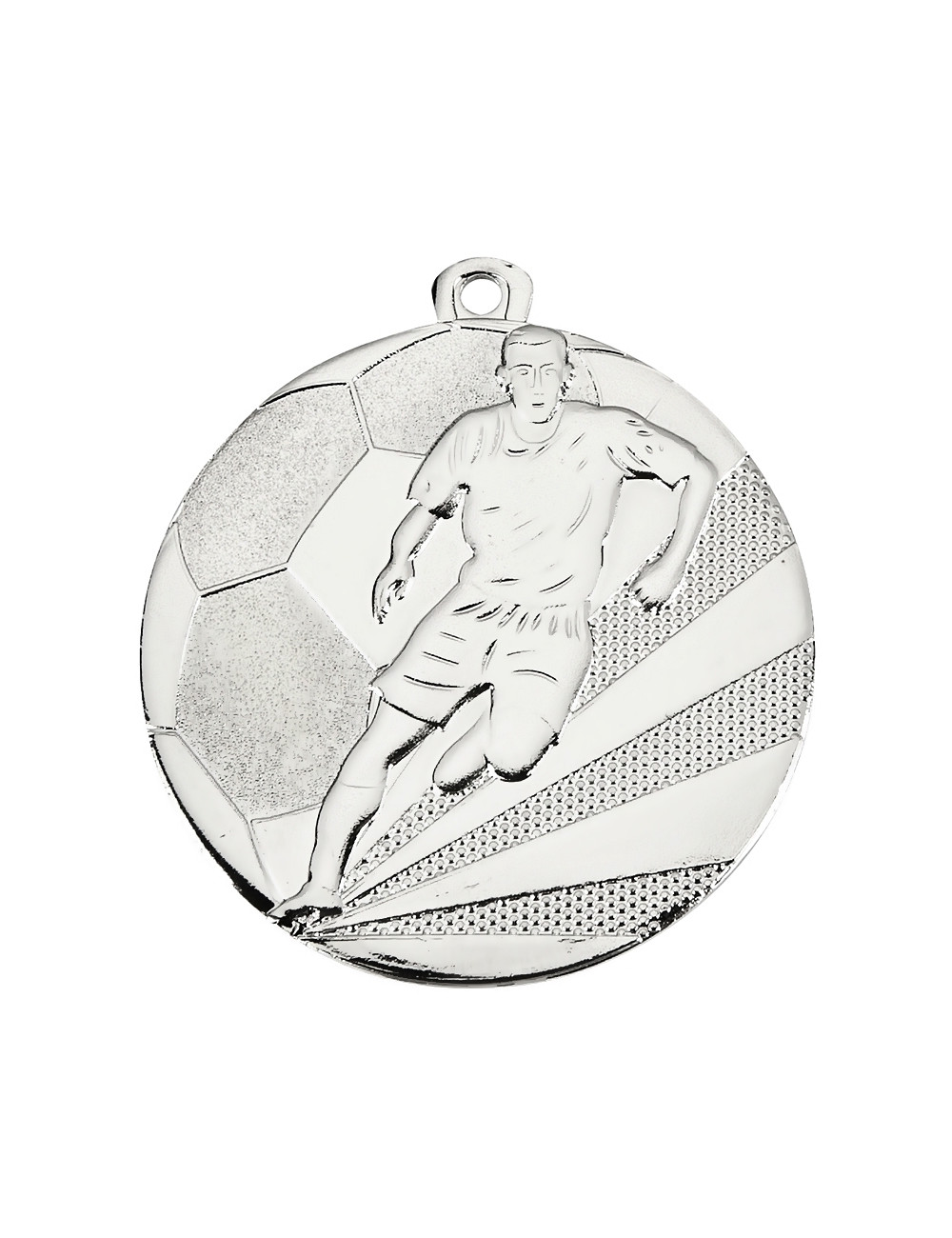 MDX012-G   Medal stalowy - PIŁKA NOŻNA - kolor złoty R-50mm